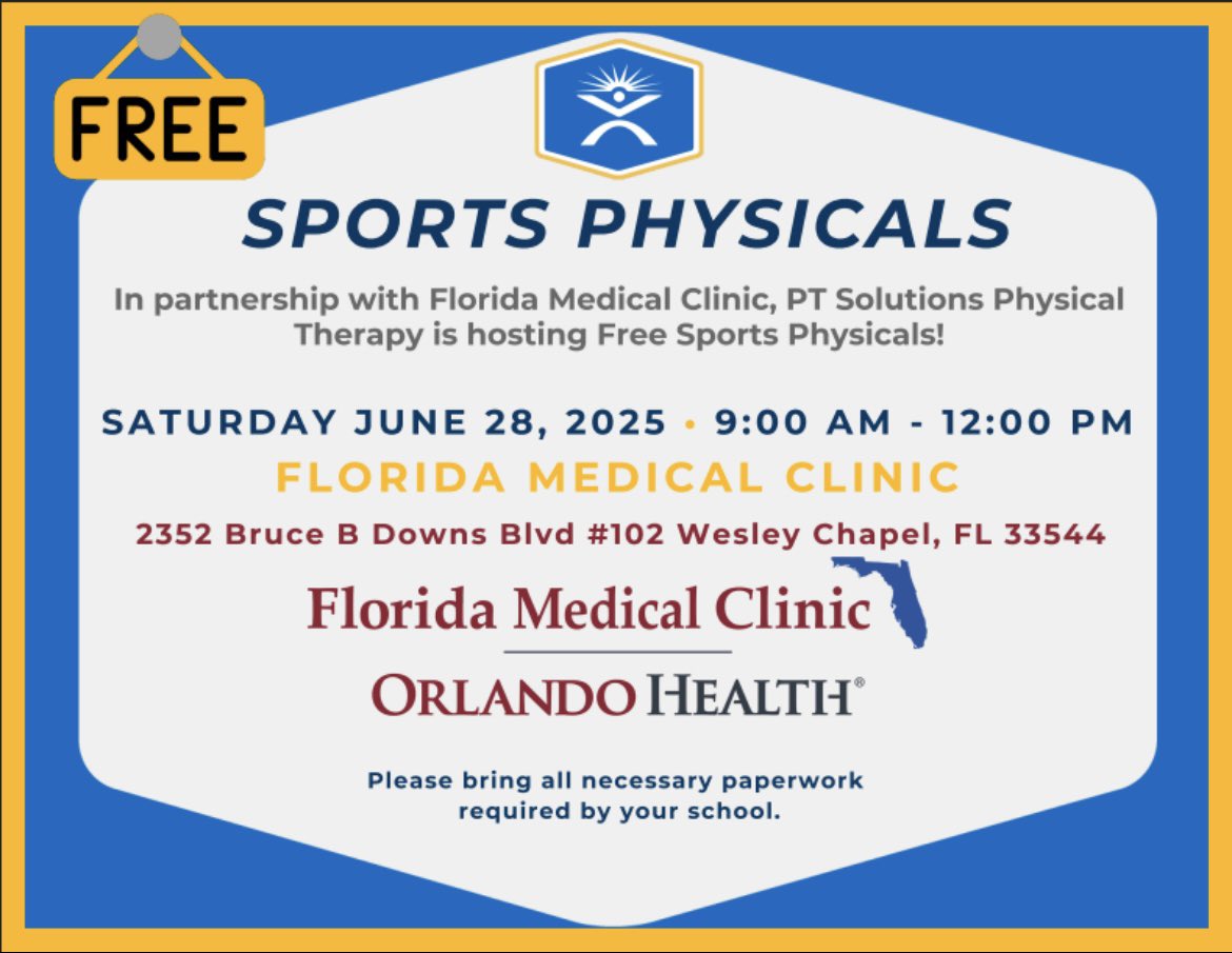 <a href="/TheCoyoteWay/">CypressCreek</a> 

Free Sports Physicals in the morning.