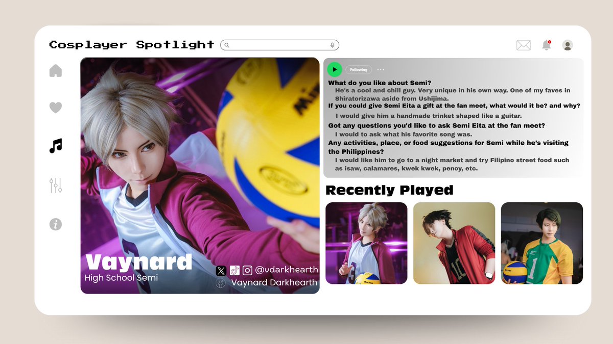 semieitacse's tweet image. ☆ Cosplayer Spotlight: High School Semi Eita
@vdarkhearth bringing the Shiratorizawa spirit to life! Don’t miss their amazing High School Semi Eita at Set the Stage: A Semi Eita CSE.
#SetTheStageSemiCSE