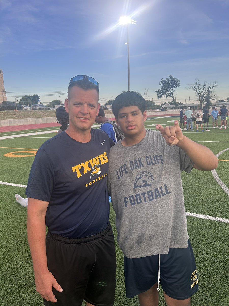 Jayden Cardenas (@tx_cardenas) on Twitter photo Had a great time at <a href="/TxWesFootball/">TxWes Football</a> camp tonight. Thanks <a href="/Coach_FJohnson/">Fran Johnson</a> and <a href="/thatboiiced/">cedric malone</a>
<a href="/LSOCFootball/">LSOC Football</a> <a href="/CoachWeltonJ/">Coach Johnson</a> Had a great time at <a href="/TxWesFootball/">TxWes Football</a> camp tonight. Thanks <a href="/Coach_FJohnson/">Fran Johnson</a> and <a href="/thatboiiced/">cedric malone</a>
<a href="/LSOCFootball/">LSOC Football</a> <a href="/CoachWeltonJ/">Coach Johnson</a>
