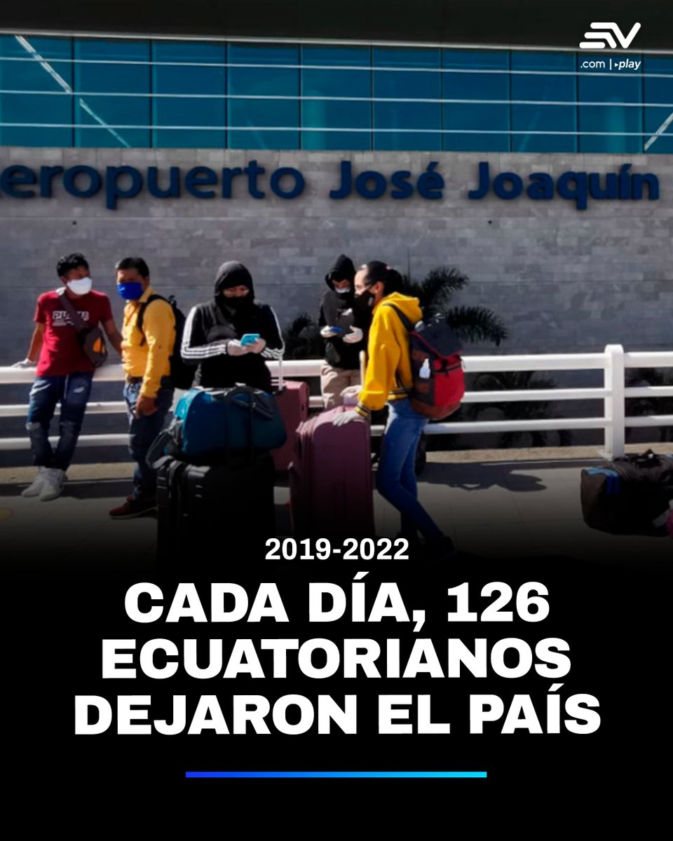 📊 Un total de 124 992 ecuatorianos abandonaron el país entre 2010 y 2022, según el informe Retrato censal de la emigración en #Ecuador 2010-2022, elaborado por el INEC, en colaboración con la Agencia de la ONU para los Refugiados, la Organización Internacional para las