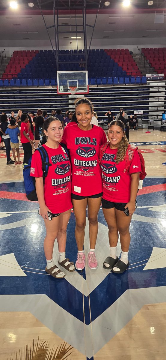 Gabrielle Iturralde (@gabriellei2027) on Twitter photo Had a great time with <a href="/Asi_McCreary/">Asiana McCreary</a> and Mia Sanchez at the <a href="/FAUWBB_Hoops/">Florida Atlantic Women’s Basketball</a> Elite Camp! Thank you Coach Freeland, <a href="/CoachKohlheim/">Brooklyn Kohlheim</a>, <a href="/coach_nish/">Manisha Redus</a>, <a href="/CoachPeters34/">McKenah Peters</a>, <a href="/achughey/">Alison Hughes</a>, and all of the player/coaches in attendance!
<a href="/TocoiCreekGBB/">Tocoi Creek Lady Toros</a>
<a href="/CFE_BASKETBALL/">CentralFloridaElite</a>
<a href="/SAthletesLBB/">Sleeper Athletes Ladies Basketball</a> Had a great time with <a href="/Asi_McCreary/">Asiana McCreary</a> and Mia Sanchez at the <a href="/FAUWBB_Hoops/">Florida Atlantic Women’s Basketball</a> Elite Camp! Thank you Coach Freeland, <a href="/CoachKohlheim/">Brooklyn Kohlheim</a>, <a href="/coach_nish/">Manisha Redus</a>, <a href="/CoachPeters34/">McKenah Peters</a>, <a href="/achughey/">Alison Hughes</a>, and all of the player/coaches in attendance!
<a href="/TocoiCreekGBB/">Tocoi Creek Lady Toros</a>
<a href="/CFE_BASKETBALL/">CentralFloridaElite</a>
<a href="/SAthletesLBB/">Sleeper Athletes Ladies Basketball</a>