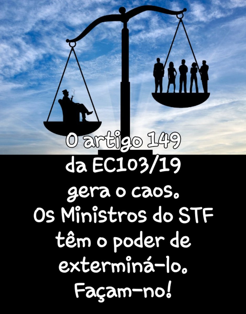 Golden Mary (@goldenvieira) on Twitter photo <a href="/Cavalheira/">Cavalheira Esperanza 🇫🇴</a> <a href="/Dry_ie/">Drica 🚩🚩</a> <a href="/robeuman/">Roberto Suman ★彡 🇧🇷🚩</a> <a href="/valfachi/">Valéria ❤️ 1️⃣3️⃣LÁ ❤️ 🇧🇷</a> <a href="/LuciaAssalin/">Lucia Assalin🚩🚩🚩</a> <a href="/RobsonJB/">罗布森 Robson Belli, Petista e Lula sempre...</a> <a href="/dommenrod/">Prof. Antônio Menrod</a> <a href="/AkhterMehar01/">Libra❤️Mehar</a> <a href="/sandraf49/">🌻Sandrasilva50🌻</a> <a href="/pauloquinti1/">paulo quinti🚩🚩🚩🚩</a> <a href="/prudentemarlene/">Marlene Moreira</a> <a href="/RamosEneildes/">Nel 🇧🇷🚩🌵💜</a> <a href="/AnaAquino59/">Ana Aquino 🚩🚩🚩</a> <a href="/MarquesKs/">MarquesK</a> <a href="/Alexand92840726/">Alexandre</a> <a href="/CostaJr2023/">CostaJr2026</a> <a href="/donizeth_cruz/">Donizeth Cruz🚩🚩🚩</a> <a href="/JacintaFontene1/">Jacinta Fontenele</a> <a href="/rogeriomelobit/">Rogerio Melo</a> <a href="/STF_oficial/">STF</a> <a href="/nunesmarquesk/">Kassio Nunes Marques</a> <a href="/MinAMendonca/">André Mendonça</a> <a href="/Cristianozaninm/">Cristiano Zanin Martins</a> <a href="/FlavioDino/">Flávio Dino 🇧🇷</a> <a href="/gilmarmendes/">Gilmar Mendes</a> <a href="/LRobertoBarroso/">Luís Roberto Barroso</a> Aposentados lutam.
Ministros, defendam-nos! Votem contra o artigo 149 EC103/19.
<a href="/STF_oficial/">STF</a>
<a href="/gilmarmendes/">Gilmar Mendes</a>
<a href="/LRobertoBarroso/">Luís Roberto Barroso</a>
Alexandre de Moraes
LULA PELA CIVILIZAÇÃO #LulaPelaPaz
Fora Confisco!
#AposentadoriaJusta <a href="/Cavalheira/">Cavalheira Esperanza 🇫🇴</a> <a href="/Dry_ie/">Drica 🚩🚩</a> <a href="/robeuman/">Roberto Suman ★彡 🇧🇷🚩</a> <a href="/valfachi/">Valéria ❤️ 1️⃣3️⃣LÁ ❤️ 🇧🇷</a> <a href="/LuciaAssalin/">Lucia Assalin🚩🚩🚩</a> <a href="/RobsonJB/">罗布森 Robson Belli, Petista e Lula sempre...</a> <a href="/dommenrod/">Prof. Antônio Menrod</a> <a href="/AkhterMehar01/">Libra❤️Mehar</a> <a href="/sandraf49/">🌻Sandrasilva50🌻</a> <a href="/pauloquinti1/">paulo quinti🚩🚩🚩🚩</a> <a href="/prudentemarlene/">Marlene Moreira</a> <a href="/RamosEneildes/">Nel 🇧🇷🚩🌵💜</a> <a href="/AnaAquino59/">Ana Aquino 🚩🚩🚩</a> <a href="/MarquesKs/">MarquesK</a> <a href="/Alexand92840726/">Alexandre</a> <a href="/CostaJr2023/">CostaJr2026</a> <a href="/donizeth_cruz/">Donizeth Cruz🚩🚩🚩</a> <a href="/JacintaFontene1/">Jacinta Fontenele</a> <a href="/rogeriomelobit/">Rogerio Melo</a> <a href="/STF_oficial/">STF</a> <a href="/nunesmarquesk/">Kassio Nunes Marques</a> <a href="/MinAMendonca/">André Mendonça</a> <a href="/Cristianozaninm/">Cristiano Zanin Martins</a> <a href="/FlavioDino/">Flávio Dino 🇧🇷</a> <a href="/gilmarmendes/">Gilmar Mendes</a> <a href="/LRobertoBarroso/">Luís Roberto Barroso</a> Aposentados lutam.
Ministros, defendam-nos! Votem contra o artigo 149 EC103/19.
<a href="/STF_oficial/">STF</a>
<a href="/gilmarmendes/">Gilmar Mendes</a>
<a href="/LRobertoBarroso/">Luís Roberto Barroso</a>
Alexandre de Moraes
LULA PELA CIVILIZAÇÃO #LulaPelaPaz
Fora Confisco!
#AposentadoriaJusta
