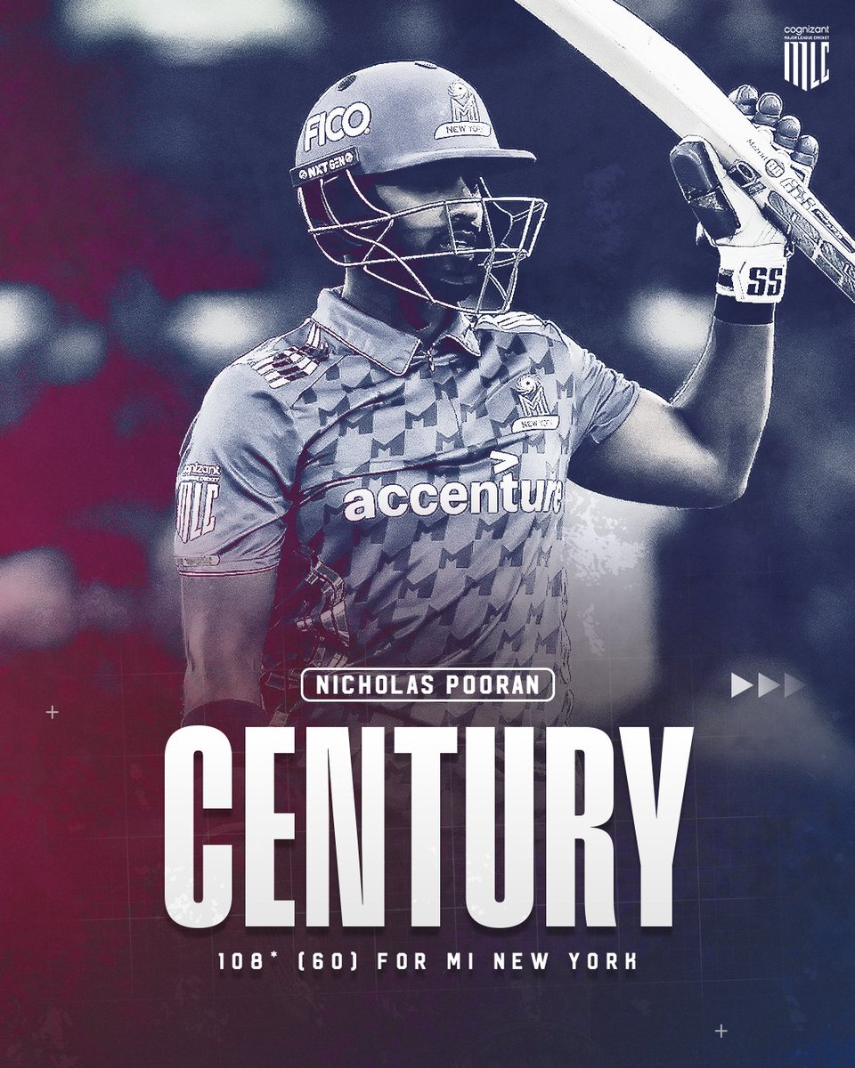 Pooran joins the 💯 club alongside Finn Allen, Glenn Maxwell, Faf du Plessis, and Andre Fletcher. ☄️