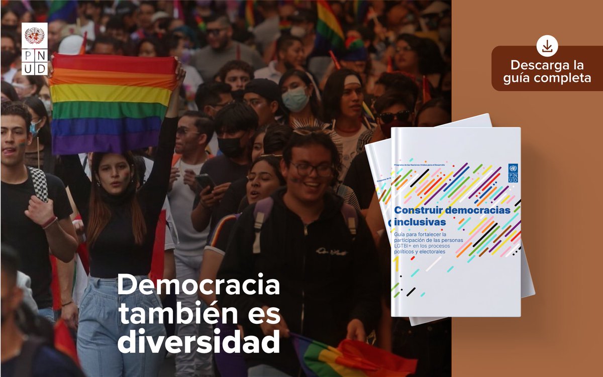 Democracia también es diversidad 🌈

Las personas #LGBTI+ tienen derecho a votar, ser electas y participar. Pero en Bolivia aún enfrentan barreras para ejercer plenamente esos derechos.

📥Descarga esta guía para fortalecer la participación política: bit.ly/4kfNmsT