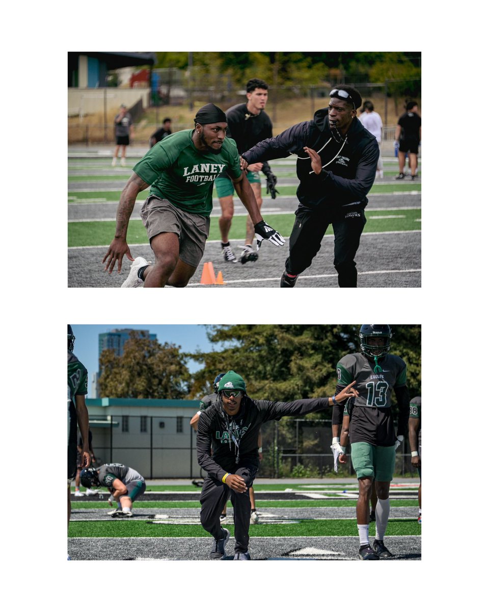 LaneyCollegeFB's tweet image. At Laney, our coaches don’t just talk the talk — they live it. Their passion, experience, and energy are why they’re here. And why we trust them to lead the way.
This is why they coach. This is why we follow. 💯💪🏽
#LaneyBuilt #LaneyFootball #JUCOProduct #BayAreaFootball