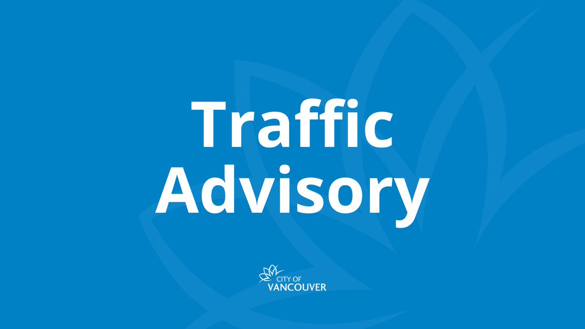 ⚠️ TRAFFIC ALERT: Broadway Subway construction

📍 E Broadway between Main &amp; Quebec: traffic reduced to one lane in each direction.

🕐 Started May 26 &amp; is expected to last approx. seven weeks.

More info ➡️ bit.ly/43yk56n

Plan ahead &amp; expect delays.
#VanTraffic