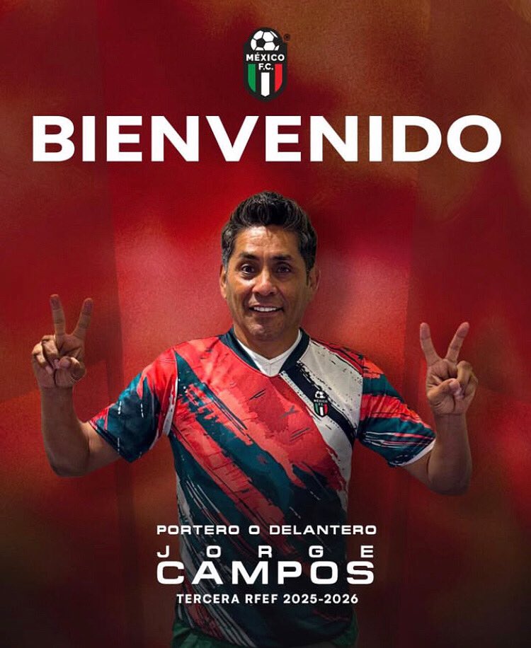 futadictosmx's tweet image. ¡TREMENDO FICHAJE!🇲🇽🤯

#JorgeCampos sale del retiro para ser nuevo portero y delantero de #MéxicoFC equipo de la 3ª #RFEF de #España (5ª división)

#futbol #football #soccer #fichaje #europa #mexico