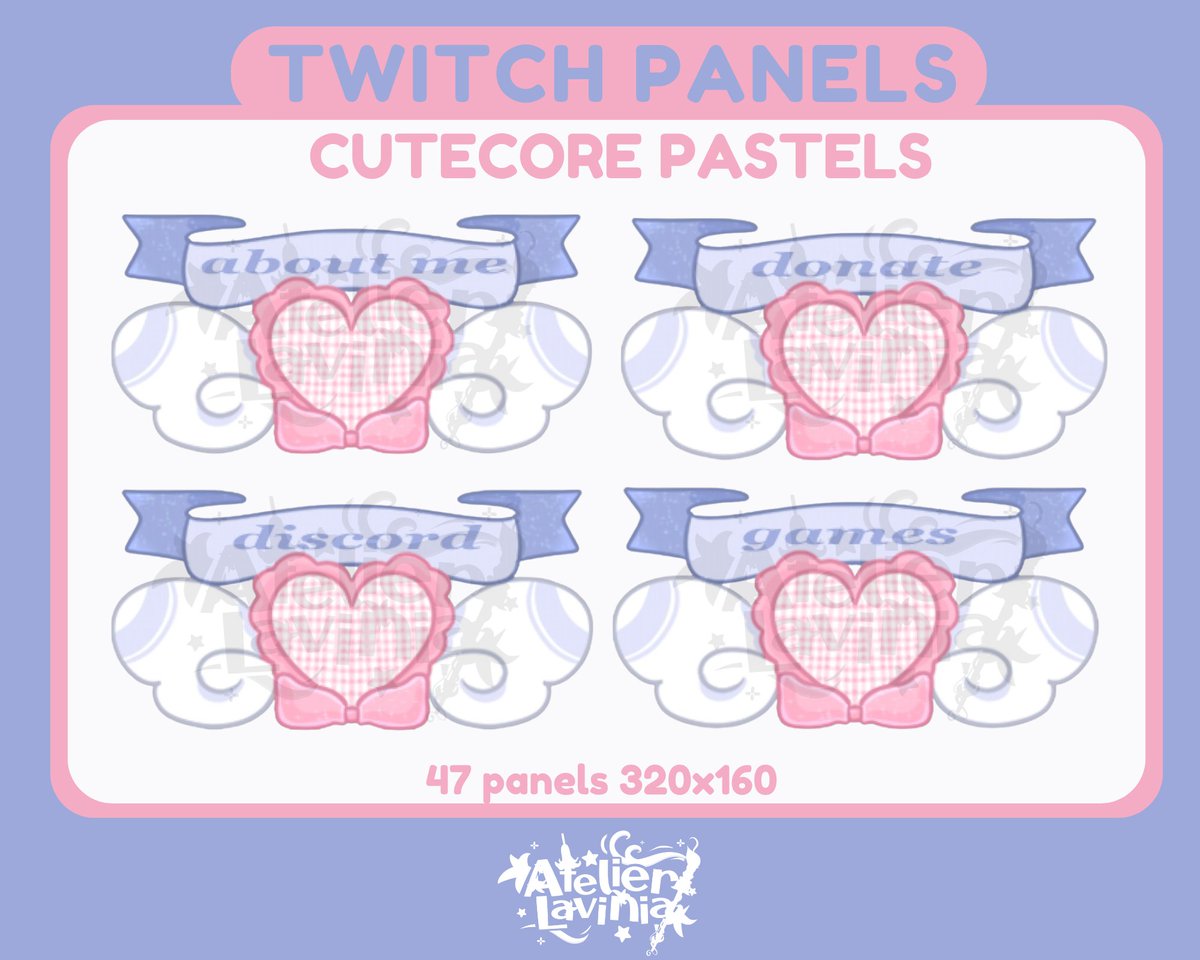 VTuberLavinia's tweet image. was fightign a huge headaq so i finished the cutest twitch panel set, the atelier does not rest ☆⌒(&gt; _ &lt;)
pleas secure the magical twitch panels fluttering to my etsy or vgen ! ehe :p-ing
vgen.co/AtelierLavinia
atelierlavinia.etsy.com
#VGenShop #smallartist #artmoots