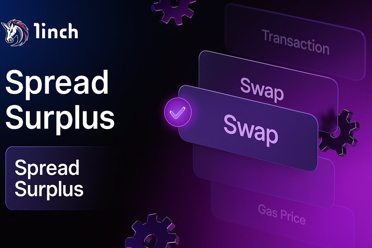 A week ago, I made a swap and the rate improved midway

I was surprised I actually got more tokens than what I saw before hitting "Swap."

I thought maybe <a href="/1inch/">1inch</a> just liked me more than usual 😹

But nah. That wasn’t random. That was Spread Surplus doing its thing quietly

And I