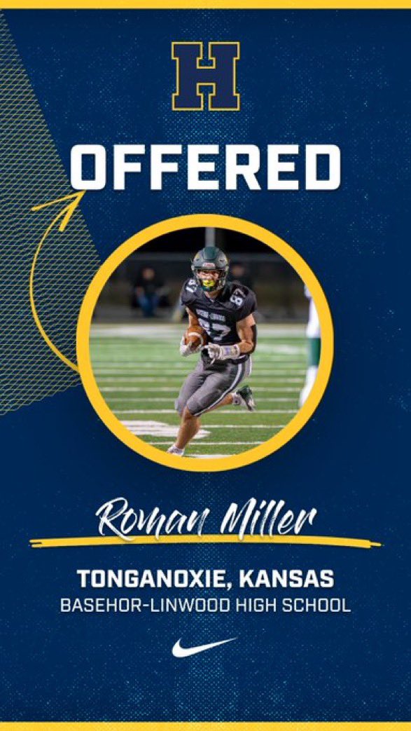 Romanmiller2026 (@romanmille1548) on Twitter photo So blessed to receive an offer from <a href="/HCCscottieFB/">HCC Scottie Football</a>! Thank you <a href="/CoachPeterson88/">Coach Peterson</a>!
<a href="/BobcatFB/">Basehor-Linwood Football</a> <a href="/CoachMPetersen2/">Coach Mark Petersen</a> So blessed to receive an offer from <a href="/HCCscottieFB/">HCC Scottie Football</a>! Thank you <a href="/CoachPeterson88/">Coach Peterson</a>!
<a href="/BobcatFB/">Basehor-Linwood Football</a> <a href="/CoachMPetersen2/">Coach Mark Petersen</a>