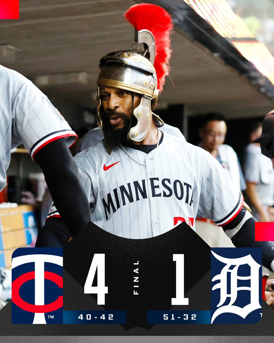 The <a href="/Twins/">Minnesota Twins</a> win their 3rd in a row in their series opener in Detroit.