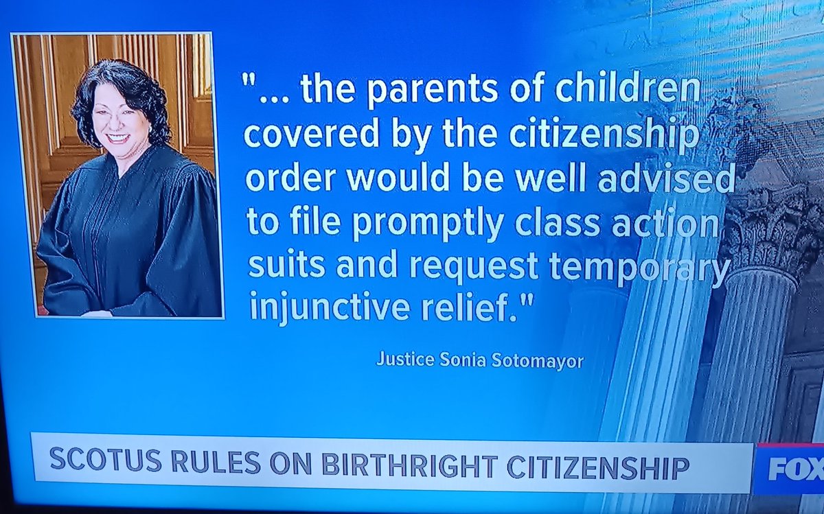 Since when does a Supreme Court Judge give out legal advice on how to file class action lawsuits..she needs To be Impeached..
Right or wrong?