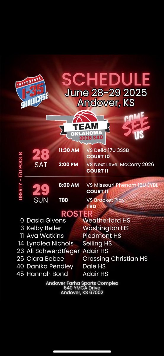 Danika (@danika_34) on Twitter photo Excited for <a href="/I35Showcase_GBB/">I-35 Showcase GBB</a> this weekend! Come catch a game! <a href="/TeamOKGirlsBB/">Team Oklahoma Girls Basketball</a> 💪🏻 Excited for <a href="/I35Showcase_GBB/">I-35 Showcase GBB</a> this weekend! Come catch a game! <a href="/TeamOKGirlsBB/">Team Oklahoma Girls Basketball</a> 💪🏻