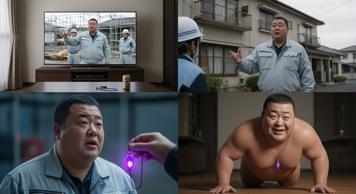 なんとなくつけたテレビのチャンネルをテキトーにいじってたらドキュメンタリーに好みのおっちゃんが出ててガン見していた。

可愛いなぁなんて思ってその日はおかずにしてたんだけど、後日なんと偶然近くにいることが判明！

早速こっそり裏に呼び出して……

#AI男子
#Whisk