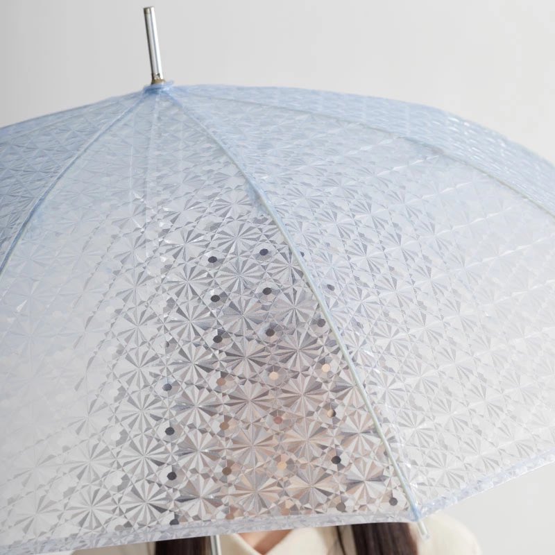 ガラスみたいなデザインのビニール傘、かわいすぎるな…！？☂️