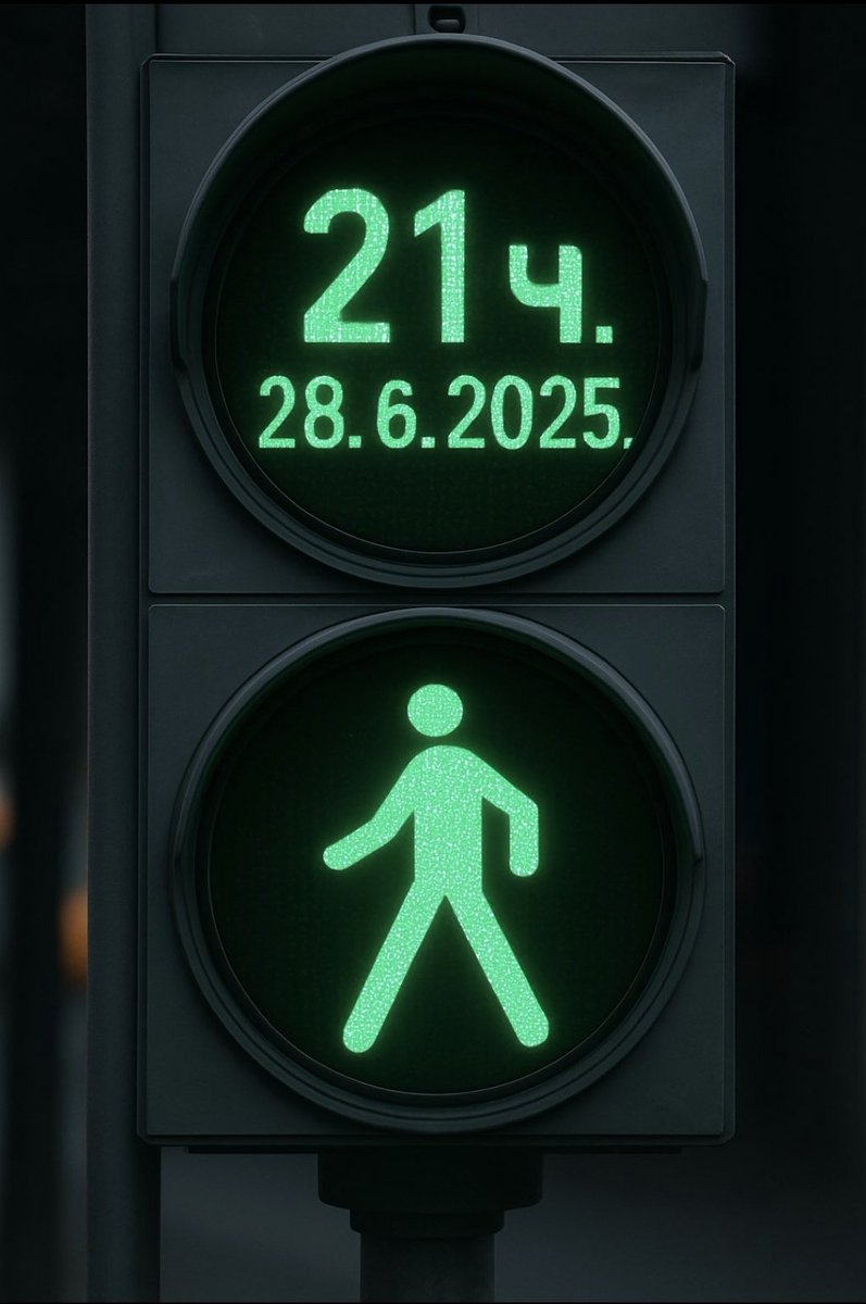 studentizupe's tweet image. Данас, око 21 час, народ добија зелено светло.🟢

#ВидимоСеНаВидовдан