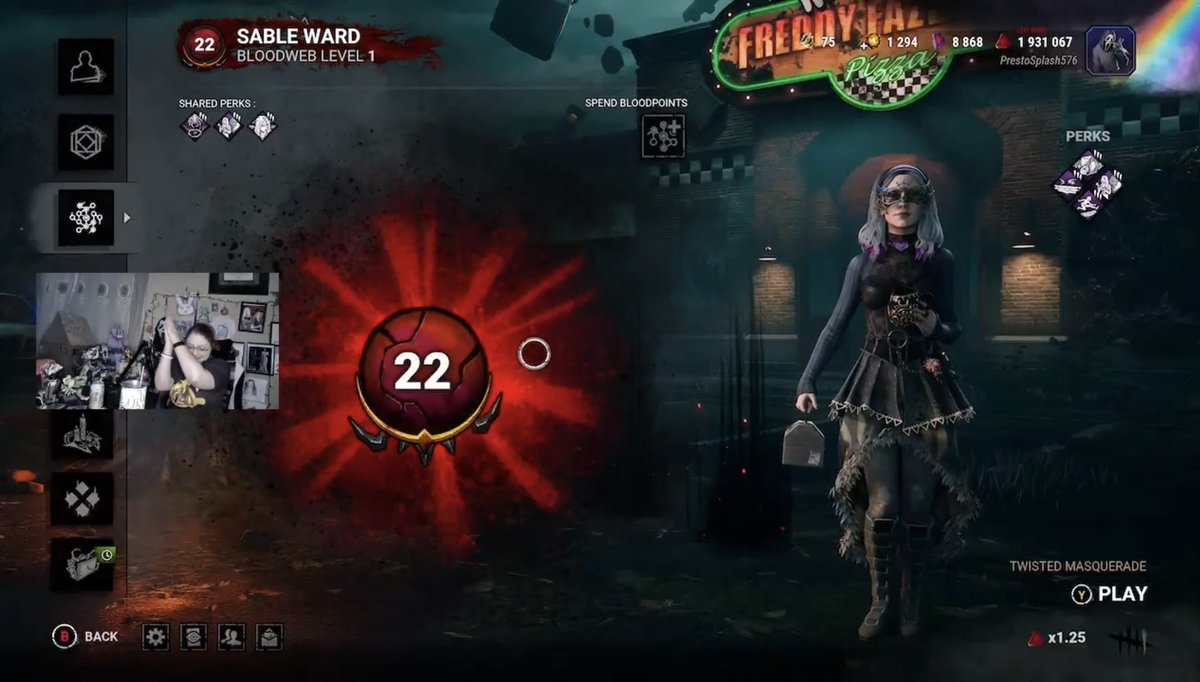 Let the countdown begin!!! 

20, 21, 22 out of 100! 

We’re 8 away from another milestone. Today we prestiged 5 times thanks to the anniversary event. Probably could have prestiged more if I didn’t use some before hand. But that’s okay because…WE CONTINUE!

#DBD #DeadbyDaylight