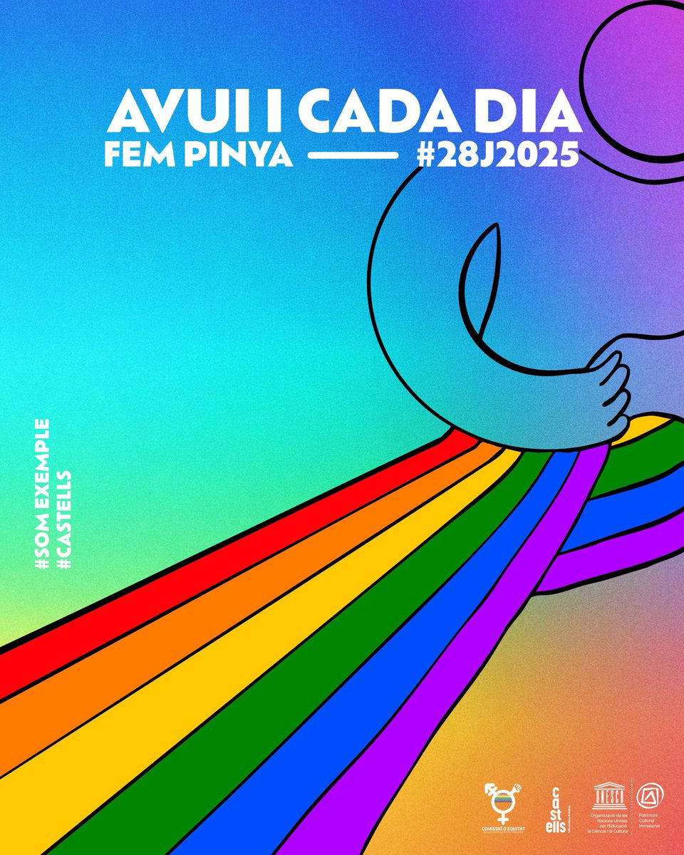 bordegassos's tweet image. 🌈 Avui, i cada dia, les Bordegasses i els Bordegassos volem celebrar els castells lliures de discriminacions i homofòbia. Fem pinya per un món més inclusiu on tothom hi te cabuda!
#SomExemple #SomBordegassos #castells