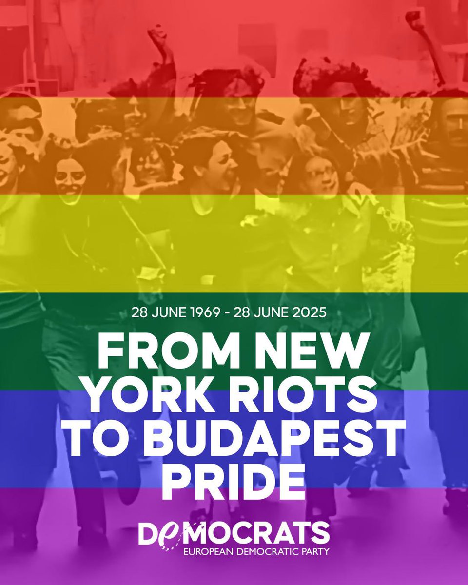 On June 28, 1969, the LGBTQ+ community stood up at Stonewall. Today, 56 years later, an illiberal, anti-European government in Budapest tries to ban Pride and silence free expression—a core EU value. This is not just about minority rights, but the rights of all. Today, EDP MEPs