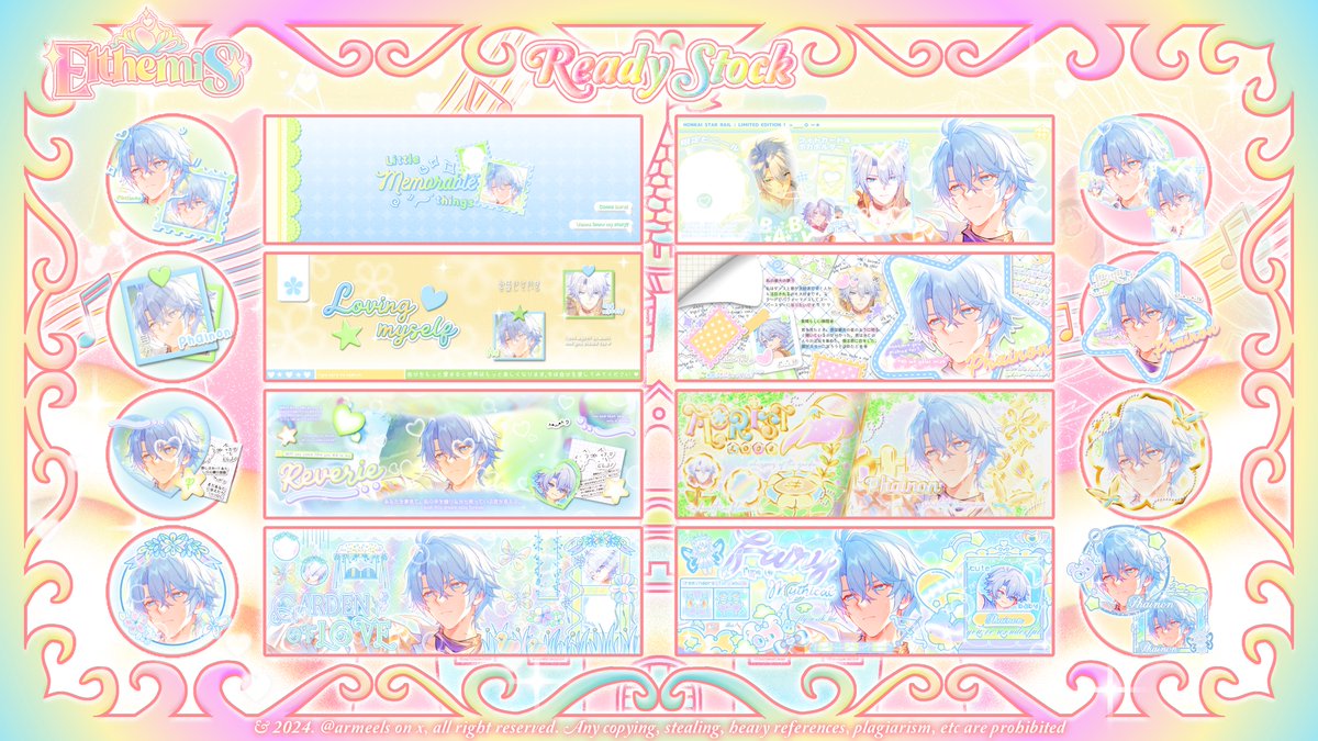 Any interaction will be appreciated ♡ Tysm (★^O^★)

 ── ⋆⋅☆⋅⋆ ──

Nyahoo~! Els ada 8 layout impek Phainon nih yang bisa langsung di bawa pulang—! Price bisa cek di alt yah! Avail QRIS, gopay, dan spay~ yuk jajank! 💕

t. #zonauang #zonaba