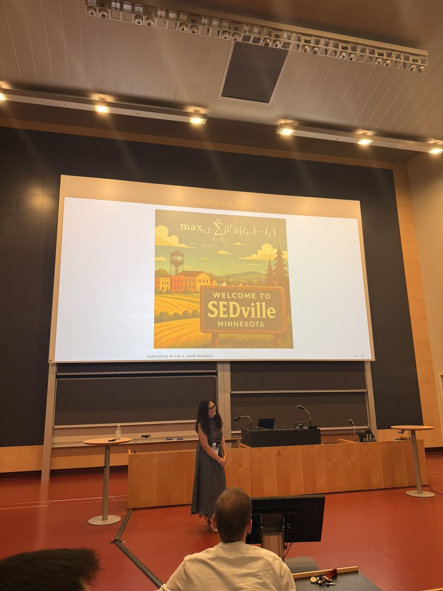 Kurt MIT-shock-man (@sorrytobekurt) on Twitter photo Second <a href="/SEDmeeting/">SED Meeting</a> plenary by Aysegul Sahin with an introduction by Per Krusell.
Welcome to SEDville! Second <a href="/SEDmeeting/">SED Meeting</a> plenary by Aysegul Sahin with an introduction by Per Krusell.
Welcome to SEDville!