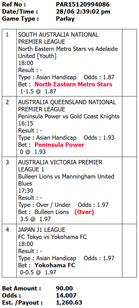 totaloddsparlay's tweet photo. Prediksi Parlay Bola Hari Ini 4 tim sore liga Jepang dan Australia , silakan 💰💰💰

"Chat WA aja kalau mau gabung grup" : https://t.co/px6oS032oT

#prediksiparlay #prediksibola #bola442 #mixparlay #parlaybola #totalodds https://t.co/UHe2J0NSeh
