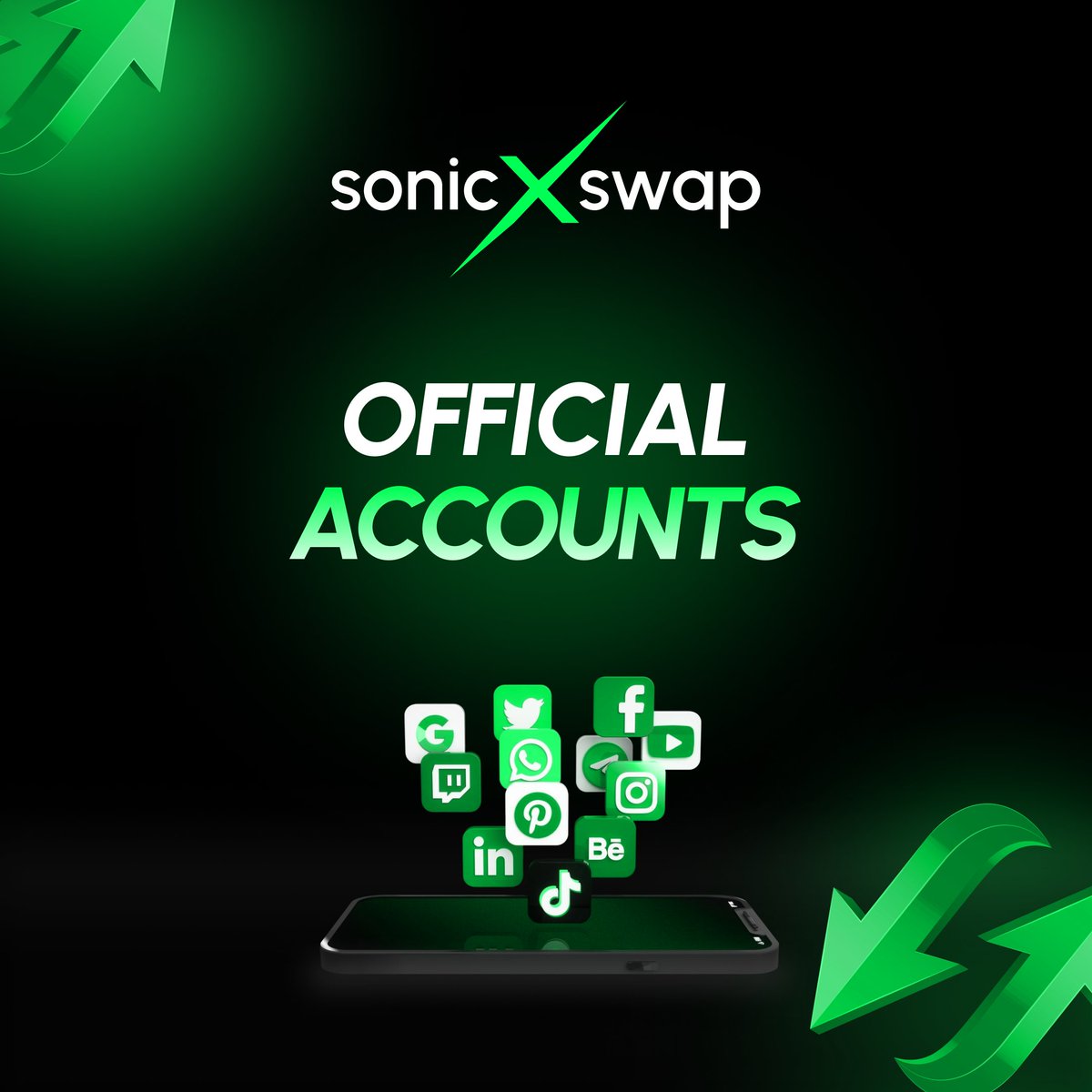 SonicxDex's tweet photo. ✅ SonicxSwap Official Accounts – Stay Connected!
🔹Telegram: https://t.co/3kRxqEtuS8
🔹X Twitter: @SonicxDex
🔹X Twitter: @Sonicxdotfun
🔹Discord: https://t.co/hpNF0QZ4Xa
🔹Facebook
🔹Instagram
🔹Medium
🔹YouTube
🔹LinkedIn
Join all our official platforms in one place:
👉 https://t.co/KoD6tEf6W5
Follow now – never miss an update.
#SonicxSwap #SXToken #CryptoLinks #DeFiUpdates #Web3Community #AllAccounts #JoinNow