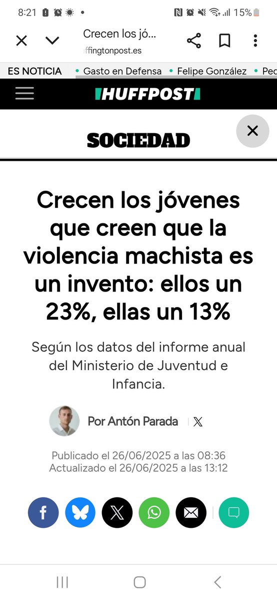 9 mujeres asesinadas en junio 2025
21 en todo el año
En unos días, la #CifraDeLaVergüenza se ha multiplicado
Y mientras, son muchos quienes niegan la #ViolenciaDeGenero y dicen que es un invento idrológico
Mal vamos share.google/iXDYic1PRDvK7a…