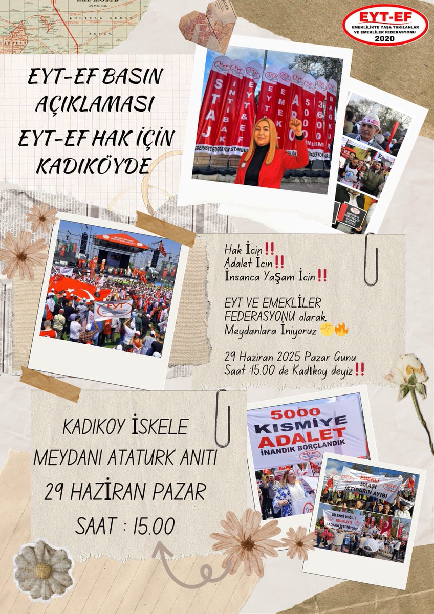 TAGIMIZ
👇
#EytEfHAKiçinKadıköyde

Bu Bir Dayanışma Çağrısıdır !

Yeter !
Dediğimiz Noktadır !

Hak İçin !
Adalet İçin !
İnsanca Yaşam İçin !

GEL !
Sesimize Ses Kat !

Omuz Omuza, 
Birlikte Daha Gür Sesle !

#Kadıköy den Haykıralım !

Haklarımızı Alana Kadar Susmayalım !