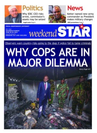 Kenya Front Pages