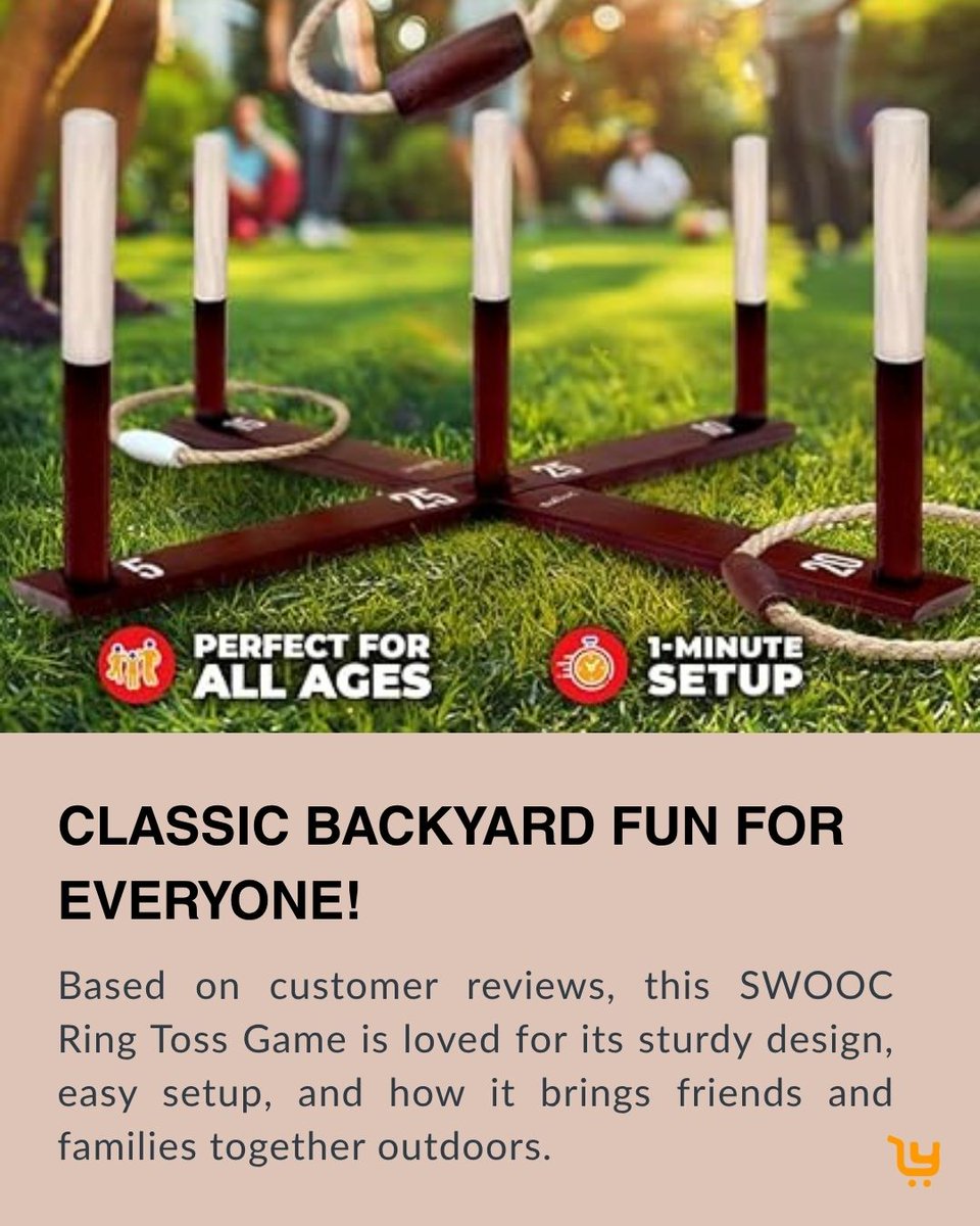 akvamart's tweet image. Reviewed: SWOOC Ring Toss Game 🎯
Perfect for U.S. families, easy setup, durable wood, and extra games included. A go-to for summer fun and weekend get-togethers.
Full review ➜ akvamart.com/swooc-ring-tos…
#RingTossGameUSA #BackyardFunUSA #OutdoorGamesUSA #ReviewSite