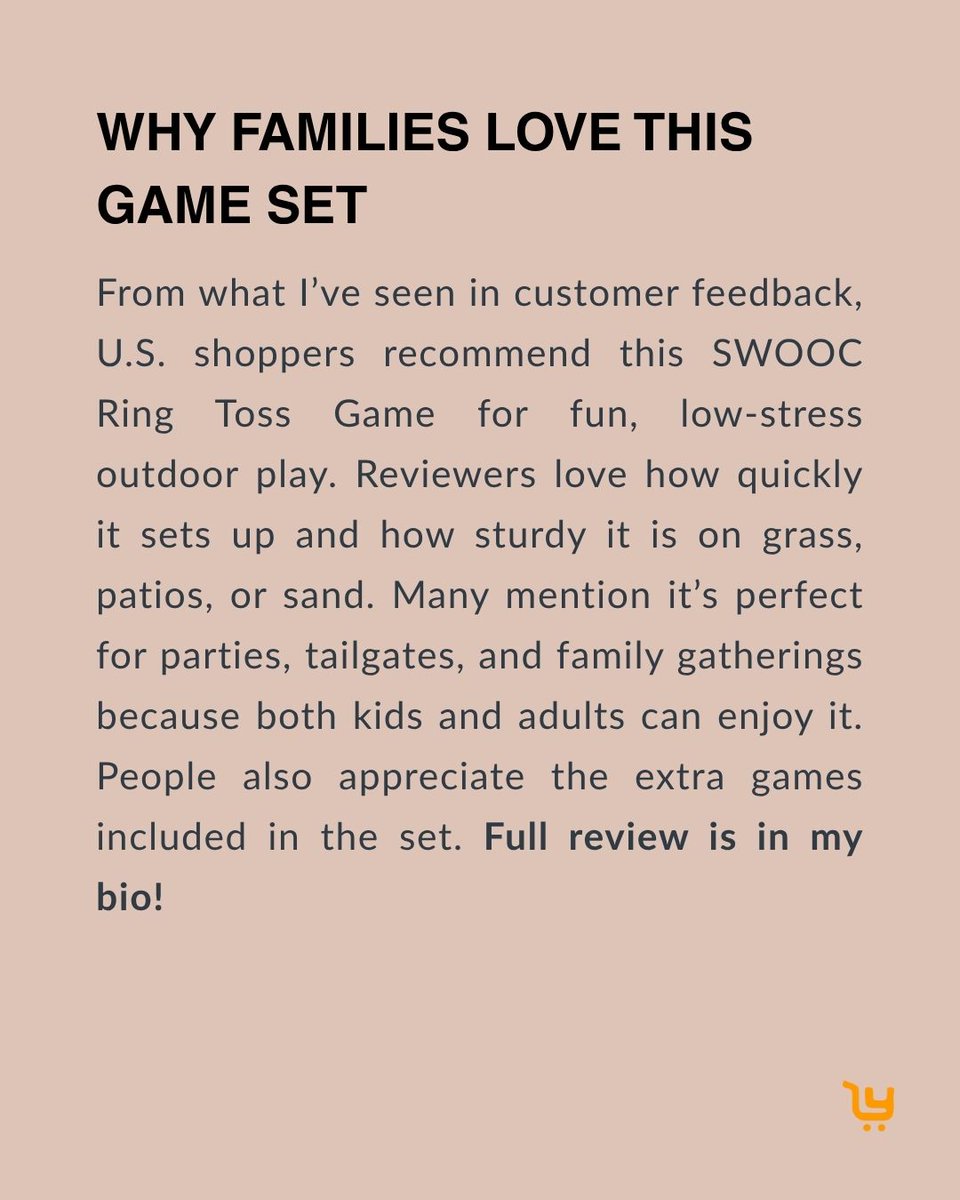 akvamart's tweet image. Reviewed: SWOOC Ring Toss Game 🎯
Perfect for U.S. families, easy setup, durable wood, and extra games included. A go-to for summer fun and weekend get-togethers.
Full review ➜ akvamart.com/swooc-ring-tos…
#RingTossGameUSA #BackyardFunUSA #OutdoorGamesUSA #ReviewSite