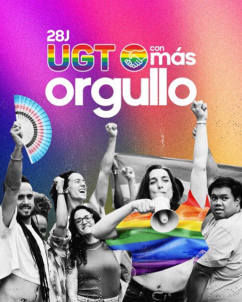 ugtaeat's tweet image. 🏳️‍🌈 MÁS ORGULLO

💪🏼 MÁS DERECHOS

✊🏼 MÁS SINDICATO