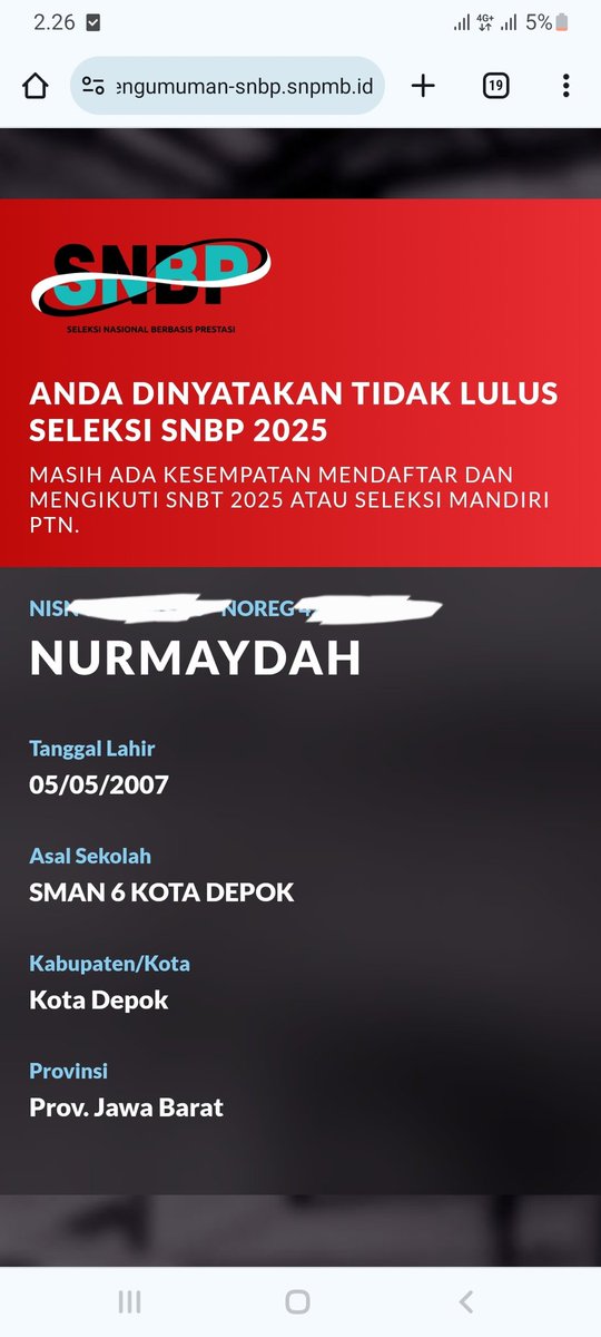 maywithoutei's tweet photo. hasil kegagalan snbp dan snbt, gimana gak trust issue? https://t.co/Uek5tpFeZj