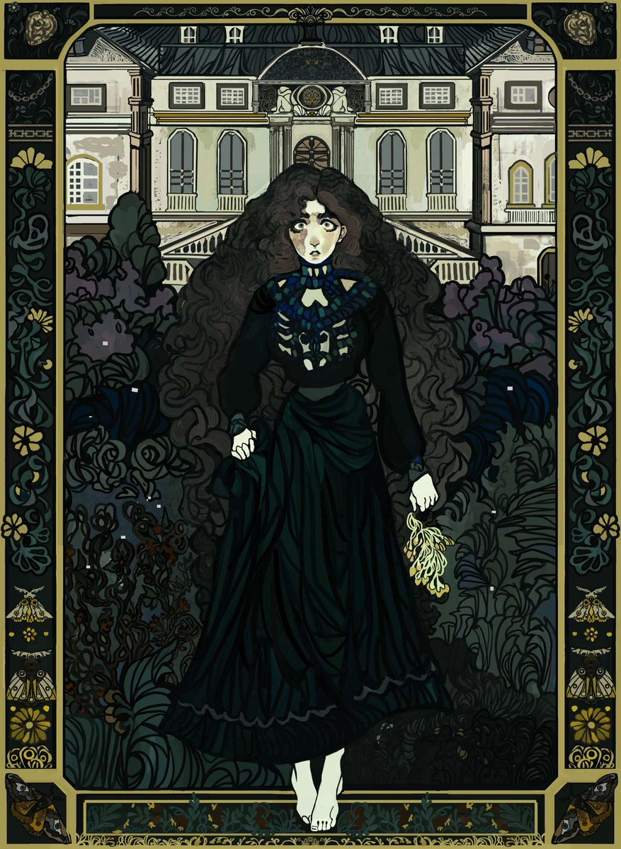 "She stared at the manor dressed like a litany of penny dreadfuls."

A little line from the manuscript to match the most beautiful and intricate art of Miss Matiah Blood by <a href="/milirine_/">Ksenia Kholomeva 🌟</a>