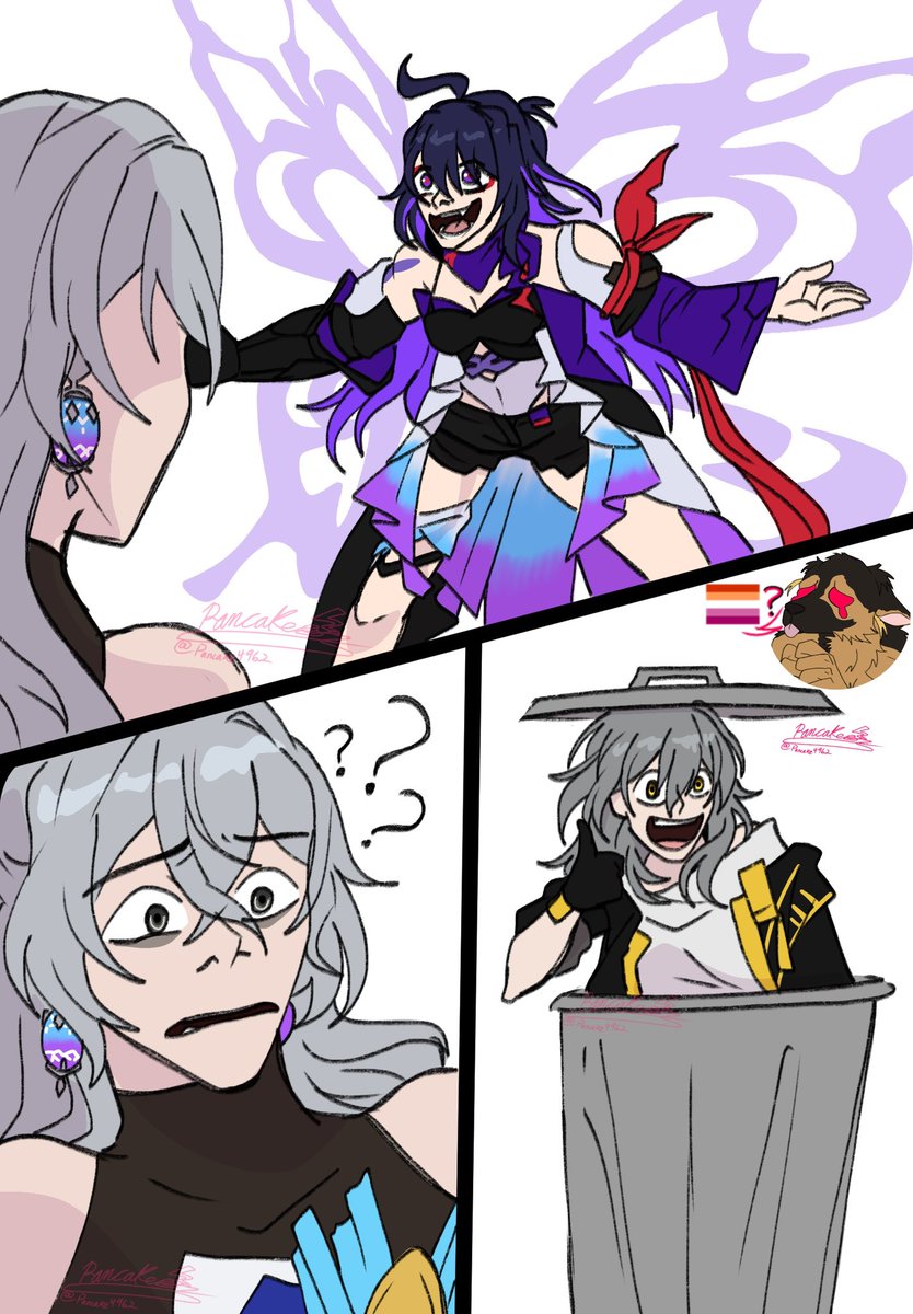 Pancake4962's tweet image. #bronseele #HonkaiStarRail #hsr #Bronya #BronyaRand #Seele #Stelle