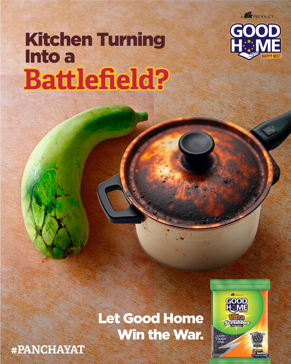 goodhomettk's tweet photo. When your kitchen turns into a war zone, ๐๐ผ๐ผ๐ฑ ๐๐ผ๐บ๐ฒ ๐จ๐น๐๐ฟ๐ฎ ๐ฆ๐ฐ๐ฟ๐๐ฏ๐ฏ๐ฒ๐ฟ comes to the rescue. ๐ช๐ฒ
#GoodHome #GoodHomeNest #Phulera #KitchenBattles #PanchayatVibes https://t.co/DcwGiBYHJX