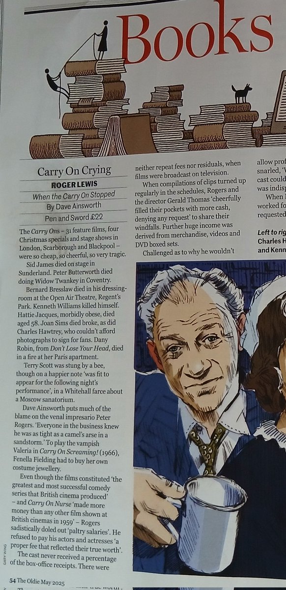 dave ainsworth (@daveainsworth63) on Twitter photo When the Carry On Stopped:
"Essential reading." Roger Lewis <a href="/TheOldie/">Martyn Weir</a>
<a href="/WhenCarryOn/">When the Carry On Stopped</a> <a href="/WhiteOwlBooks/">White Owl Books</a> <a href="/penswordbooks/">Pen & Sword Books</a> <a href="/PSHistory/">P&S History</a>
#WhenTheCarryOnStopped #FilmHistory #FilmComedy When the Carry On Stopped:
"Essential reading." Roger Lewis <a href="/TheOldie/">Martyn Weir</a>
<a href="/WhenCarryOn/">When the Carry On Stopped</a> <a href="/WhiteOwlBooks/">White Owl Books</a> <a href="/penswordbooks/">Pen & Sword Books</a> <a href="/PSHistory/">P&S History</a>
#WhenTheCarryOnStopped #FilmHistory #FilmComedy