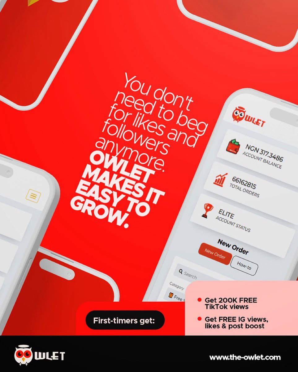 Supercharge your social media with @TheOwletOnline! 🚀✨ Ditch the struggle for likes &amp; followers.
 OWLET unlocks your visibility! 🔑 Join now at-owlet.com/ref/kjh6b and watch your profile skyrocket!