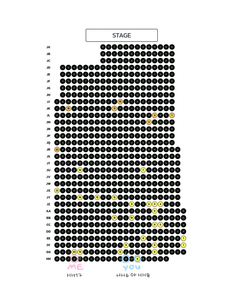 wtt / แลก บัตร วันอาทิตย์ SUN 17/08

☆ me : 2500 โซน E3J (row HH17)
♡ you : 2500 โซน E3J (row HH6 or HH8)

แลกเพราะอยากไปนั่งกับเพื่อนค่าㅠㅠ
#THEDREAMSHOW4_in_BKK
#NCTDREAM_THEDREAMSHOW4_BANGKOK