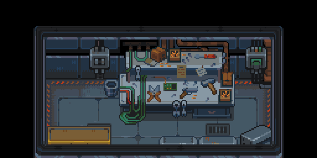 <a href="/Gushna1/">Gushna</a> <a href="/arthur_vista/">Arthur Vista</a>  Take a look at this little workshop! It's from a large location. We've made some progress in our design work. Of course, there's still a lot to be done, but we're moving forward — and we will keep moving! #pixelart #screenshotsaturday