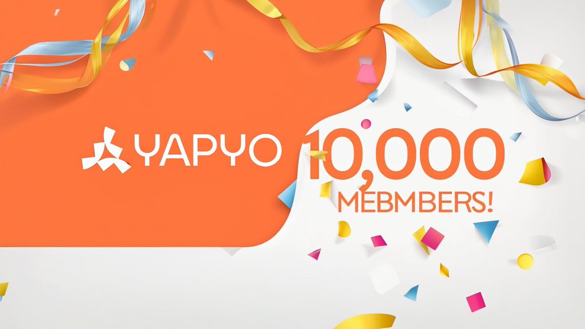We've reached 10k Yapyo fam 🙌

We're here to win together!

Drop a reply, let's support each other 🤝 

Bullish on <a href="/yapyo_arb/">YAPYO</a> <a href="/arbitrum/">Arbitrum</a>