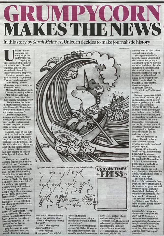 jabberworks's tweet photo. Flashback five years to when The Sunday Times commissioned a new #Grumpycorn story: https://t.co/yacwAxXnx4