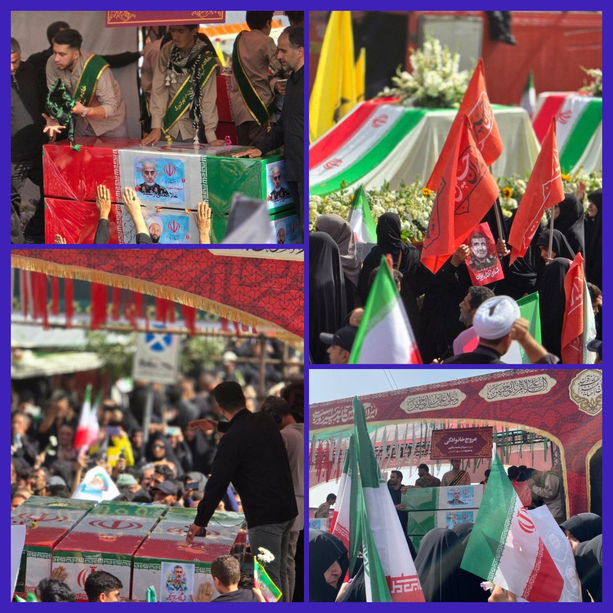 دلیرمردان ما شهید شدن ولی ایران خم به ابرو نیاورد،
دشمن باید بدونه با هر قطره از خون شهدامون قسم خوردیم، تا ابد پای ایران وایمیسیم...

#شهدای_اقتدار_ایران