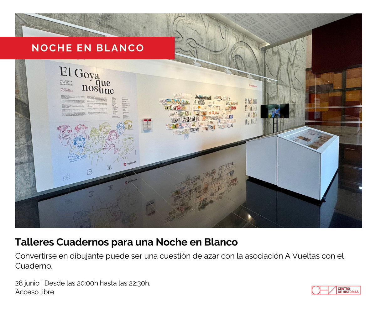 🌚NOCHE EN BLANCO⚪️ Participa en los talleres Cuadernos para una Noche en Blanco✨📝✍🏻!  Convertirse en dibujante puede ser una cuestión de azar 🍀 con la asociación A Vueltas con el Cuaderno. ¡No te lo pierdas! 
📍 28 junio | Desde las 20:00h hasta las 22:30h. Acceso libre.