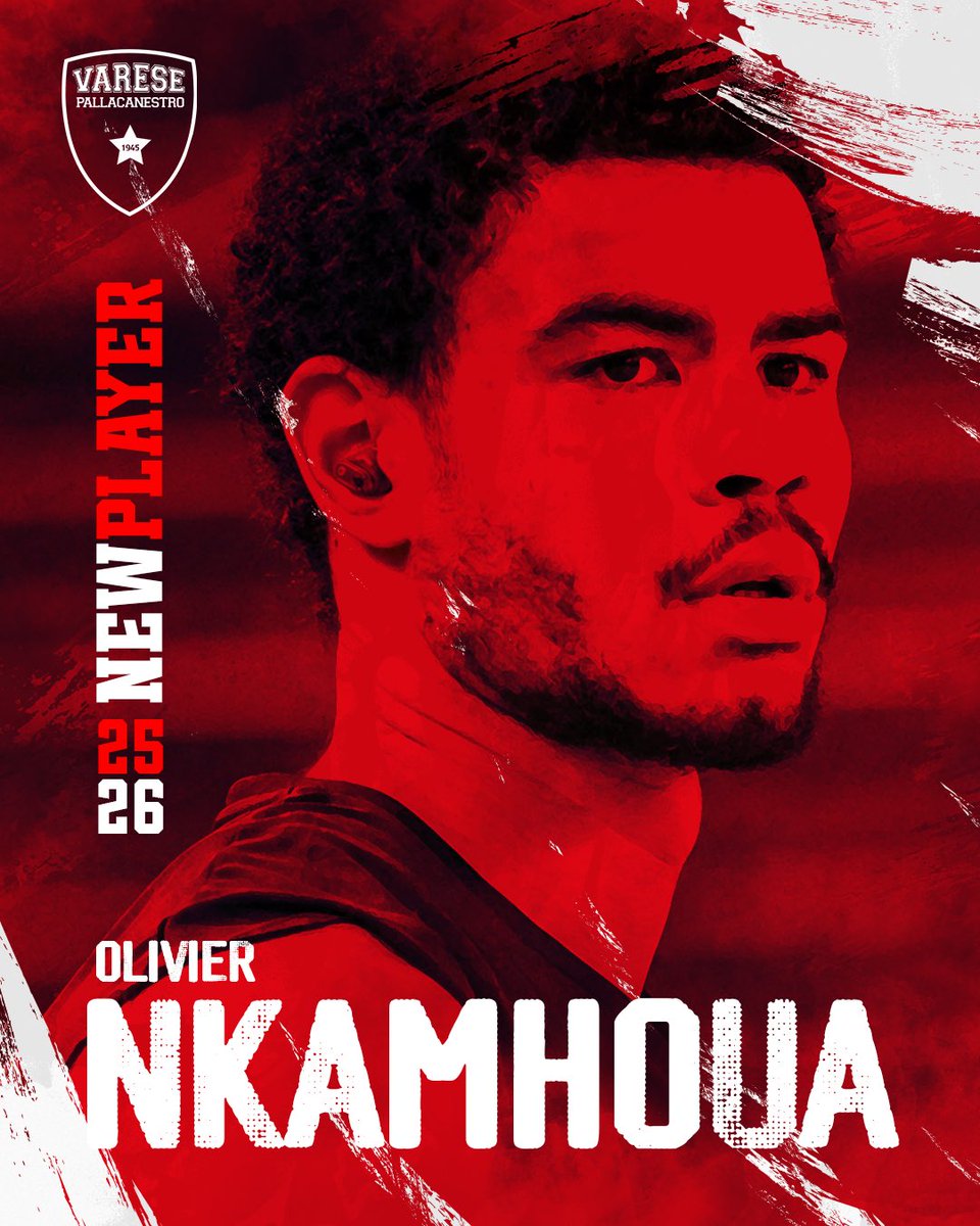 PallVarese's tweet photo. 📣 𝘼𝙉𝙉𝙐𝙉𝘾𝙄𝙊

Biancorossi e Biancorosse siamo felicissimi di comunicarvi che Olivier #Nkamhoua è un nostro nuovo giocatore‼️
Chi di voi non vede l’ora di conoscerlo? Intanto diamogli il benvenuto con il nostro stile ❤️

Welcome Olivier ⬜️🟥

#NoiSiamoVarese https://t.co/0rWjOHGlHw