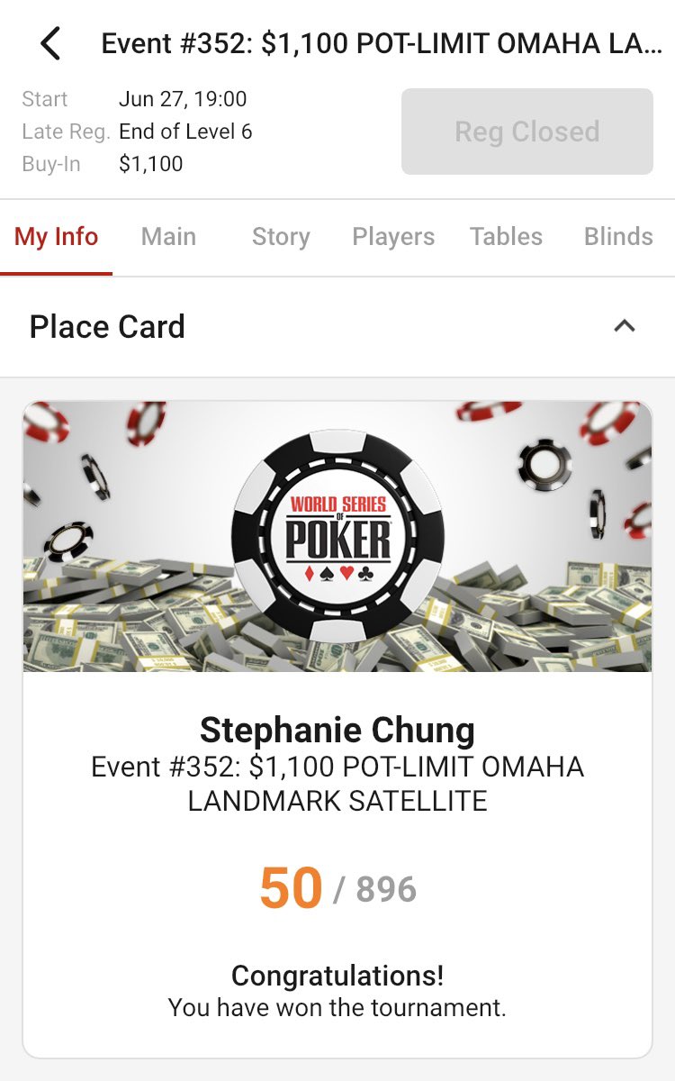 Yayyy let’s ride the wave!! 🥳

<a href="/WSOP/">WSOP - World Series of Poker</a> $10K PLO Satty