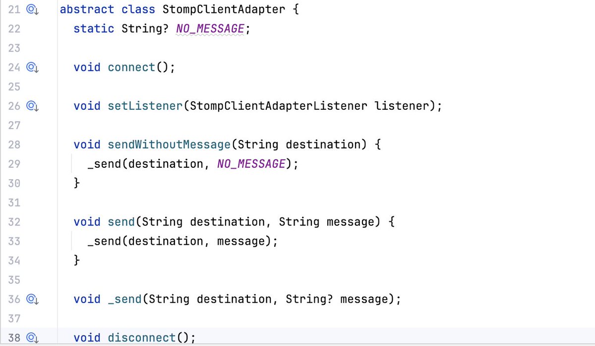 CodingNagger's tweet image. Adapter: Convert the interface of a class into another interface clients expect. Adapter lets classes work together that couldn’t otherwise because of incompatible interfaces.

This one around also makes my listener code easier to test.

#DesignPatterns #Flutter #Dart