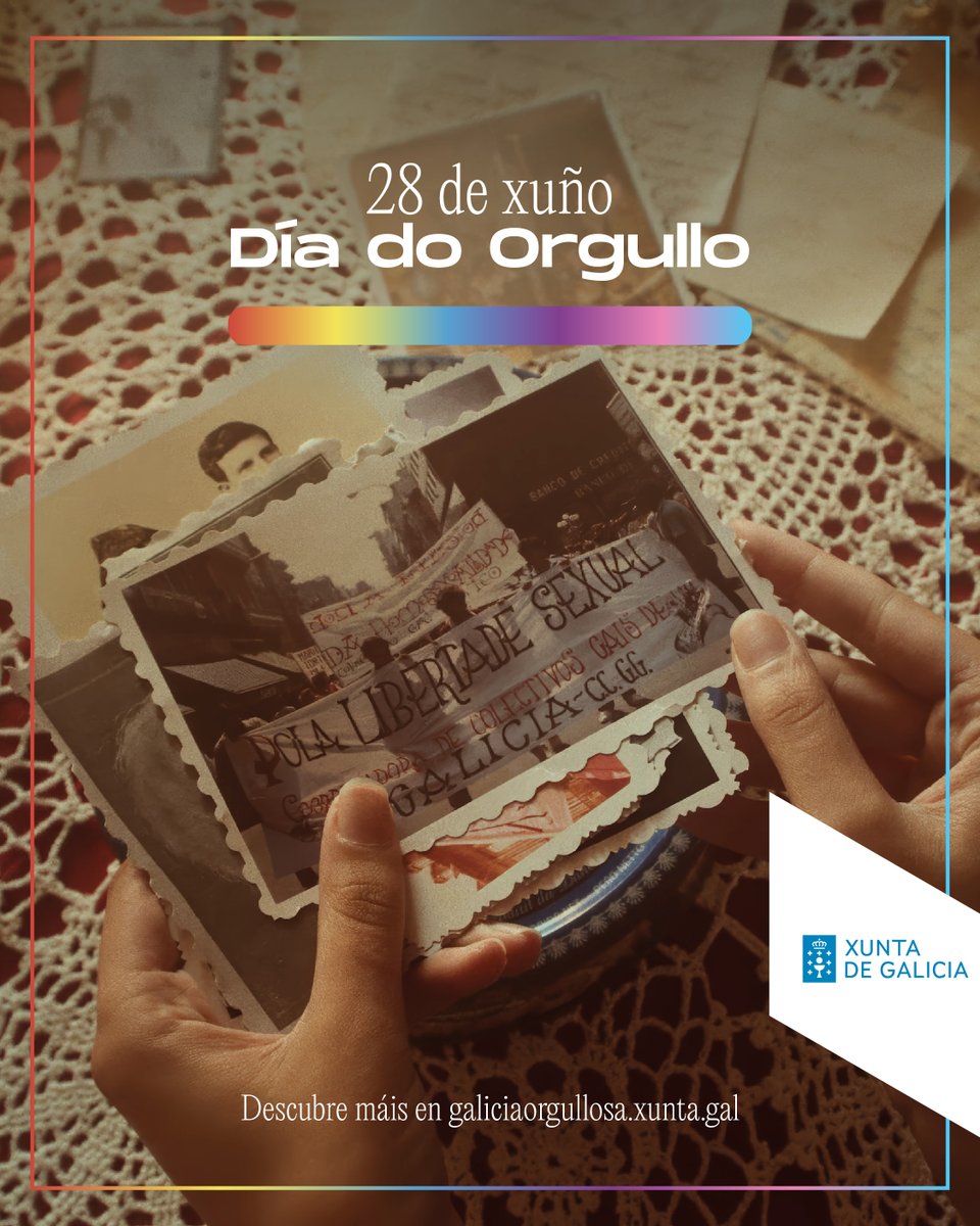 🏳️‍🌈 Este Día do Orgullo, damos un paso adiante para visibilizar o valor da diversidade sexual

‘Historias LGBTI da Galicia Orgullosa’ nace coa visión de manter vivo ao longo do tempo as historias e lembranzas da #GaliciaOrgullosa

Porque reparar na historia é reparar a historia 🏳️‍⚧️