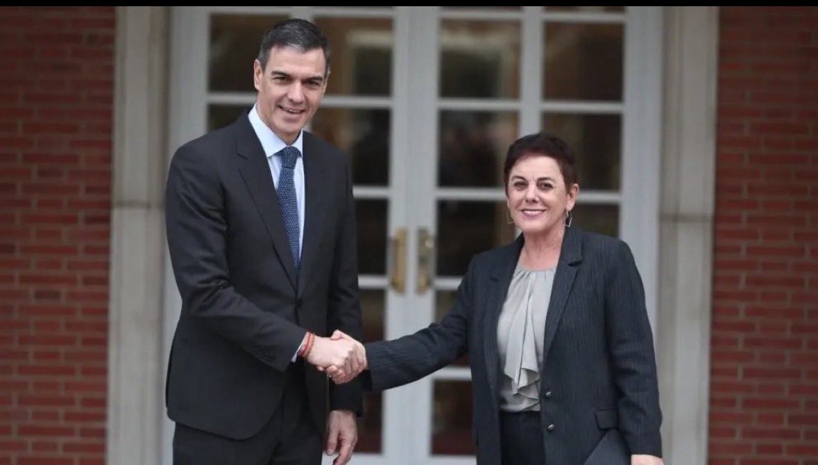 rosadiezglez's tweet photo. Los hombres del presidente. Corruptos, delincuentes, prófugos de la justicia y colaboradores y defensores de terroristas. Esta es la España de Sánchez. https://t.co/dKzEgeKCuo